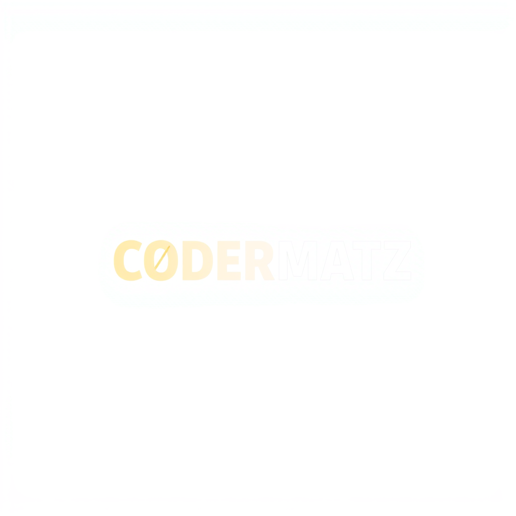 Main logo studio: Crea un logo simbolico e minimalista per una scuola chiamato CODERMATZ. Non usare necessariamente la scritta completa: crea un simbolo unico e riconos