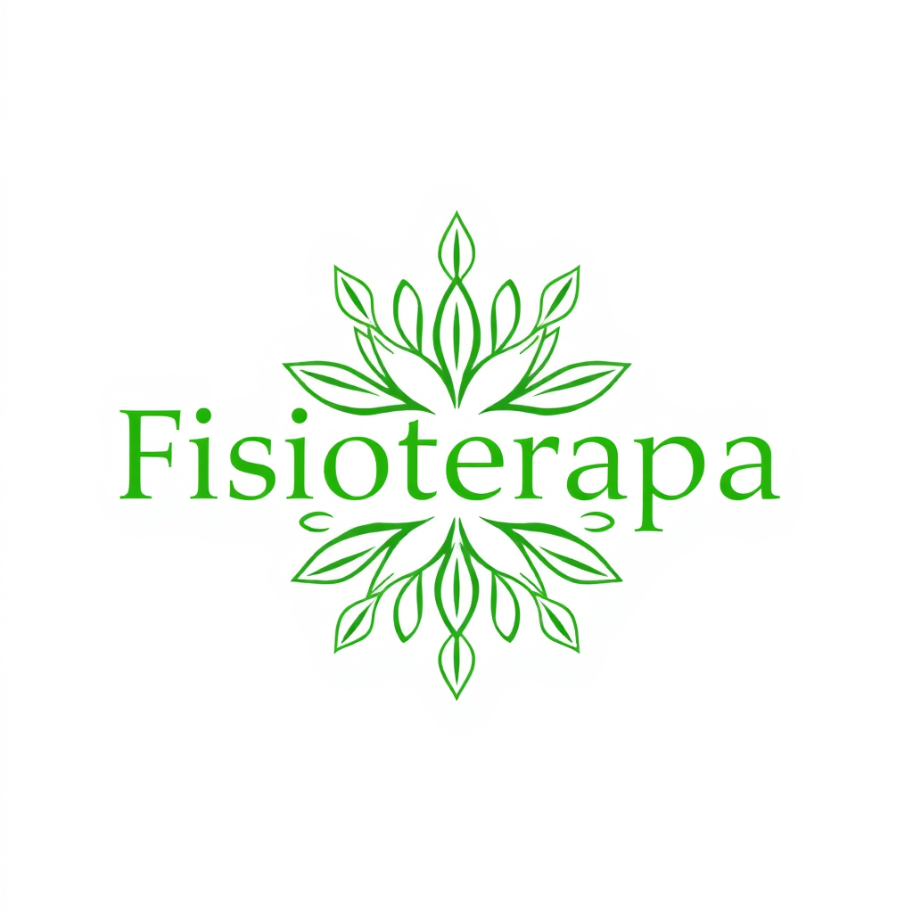 Main logo studio: LOGO : Fisioterapia, iniciales VS . Color en tonalidades de verde.