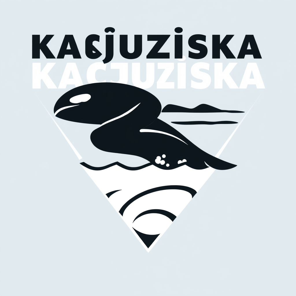 Main logo studio: "KAŁUZIŃSKA SWIM" i need logo with fala