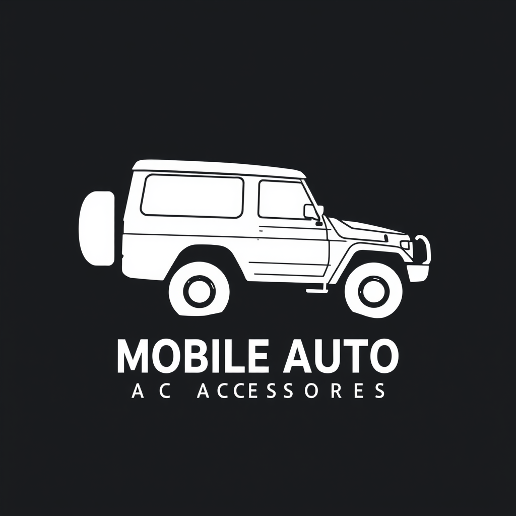 Main logo studio: Professional logo for a mobile vehicle accessory installation business called “MOBILE AUTO ACCESSORIES”. Create a clean, bold, modern automotive logo.
