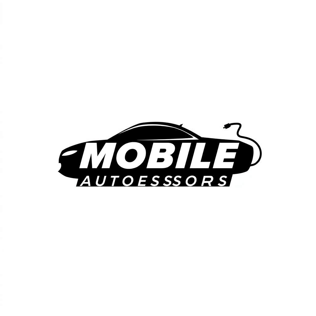 Main logo studio: Professional logo for a mobile vehicle accessory installation business called “MOBILE AUTO ACCESSORIES”. Create a clean, bold, modern automotive logo.