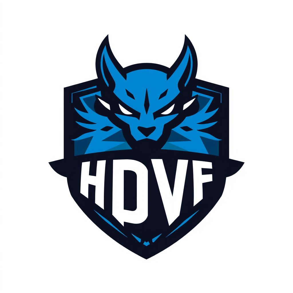 Main logo studio: Quiero un logo tipo esports emblem pero para mi, soy programador, y el logo es para usar en todos mis proyectos de programacion mis colores son el azu