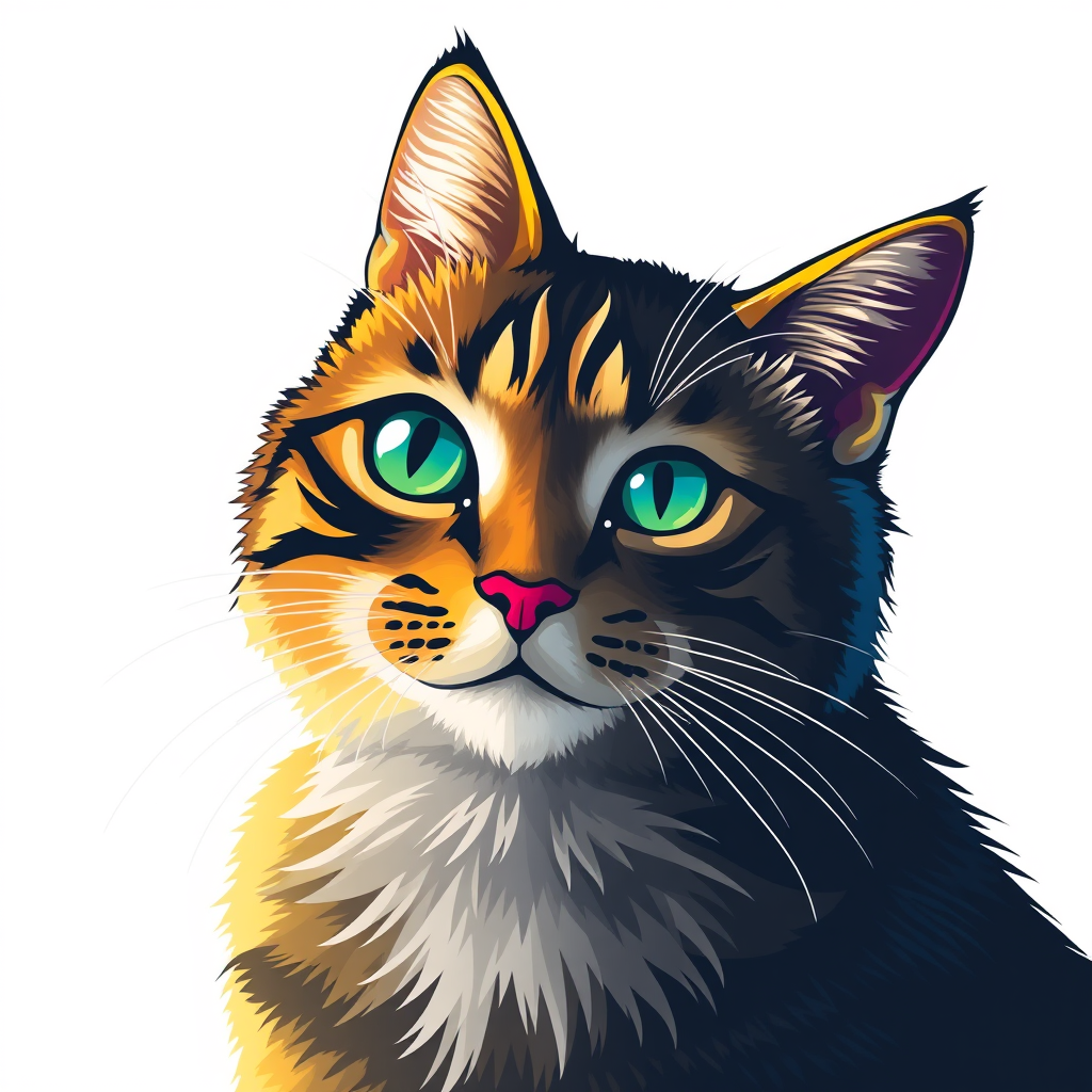 Main logo studio: Create an aesthetic cat logo with colorful begron Format: JPG File size: 1.5MB min and 250MB max. Preview resolution: 4MP min and 100MP max. Color mod