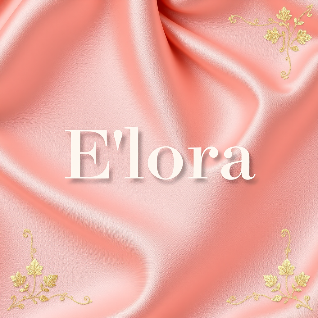 Main logo studio: Create a luxurious, feminine logo for the fashion brand “Élora”. Write the name EXACTLY as “Élora”, with the correct accent on É, perfect spelling, cl