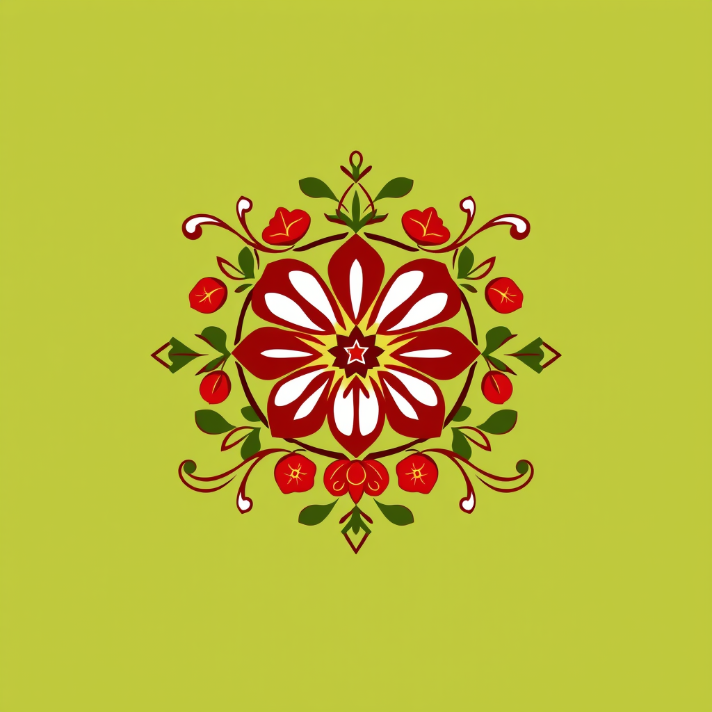 Main logo studio: Stwórz kolorowe!, radosne logo dla „KGW Krzemieniew” - jest to koło gospodyń wiejskich. Styl: polski folklor inspirowany wzorami łowickimi: barwne kwi