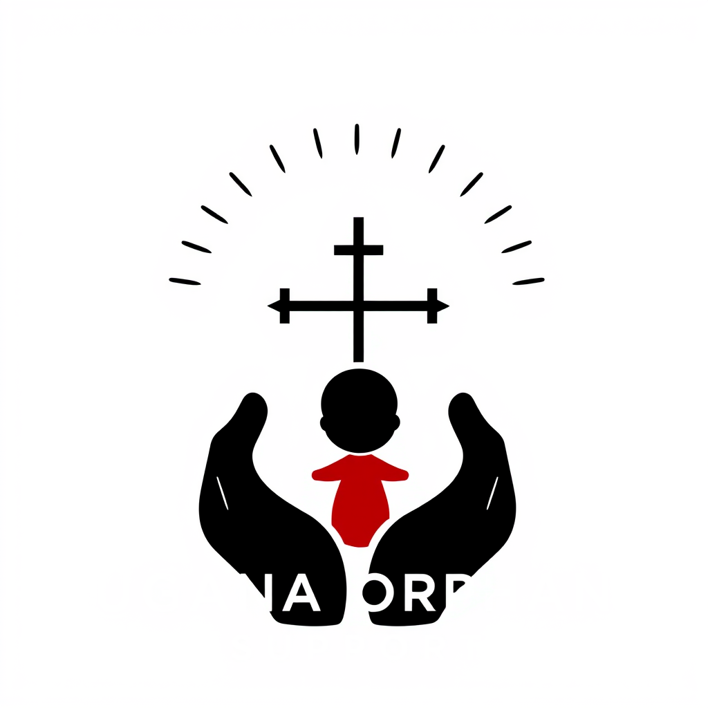 Main logo studio: Minimalist, sophisticated logo for “UGANDA ORPHAN SUPPORT”, a humanitarian organization helping orphaned children in Uganda within the Eastern Orthodo