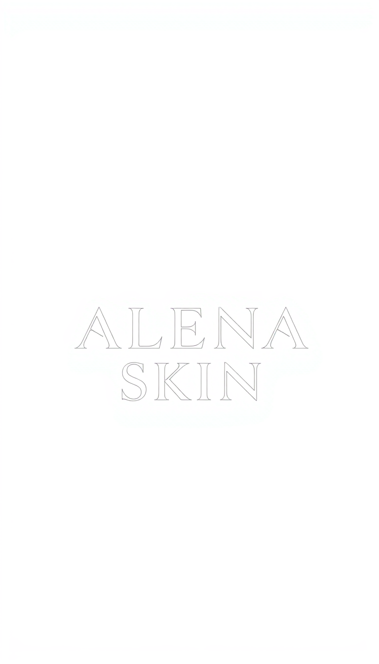 Wordmark Logo idea: wordmark logo of Create an extremely elegant, luxurious minimalist logo for a high-end skincare and medical beauty brand called ALENA SKIN. Use refine