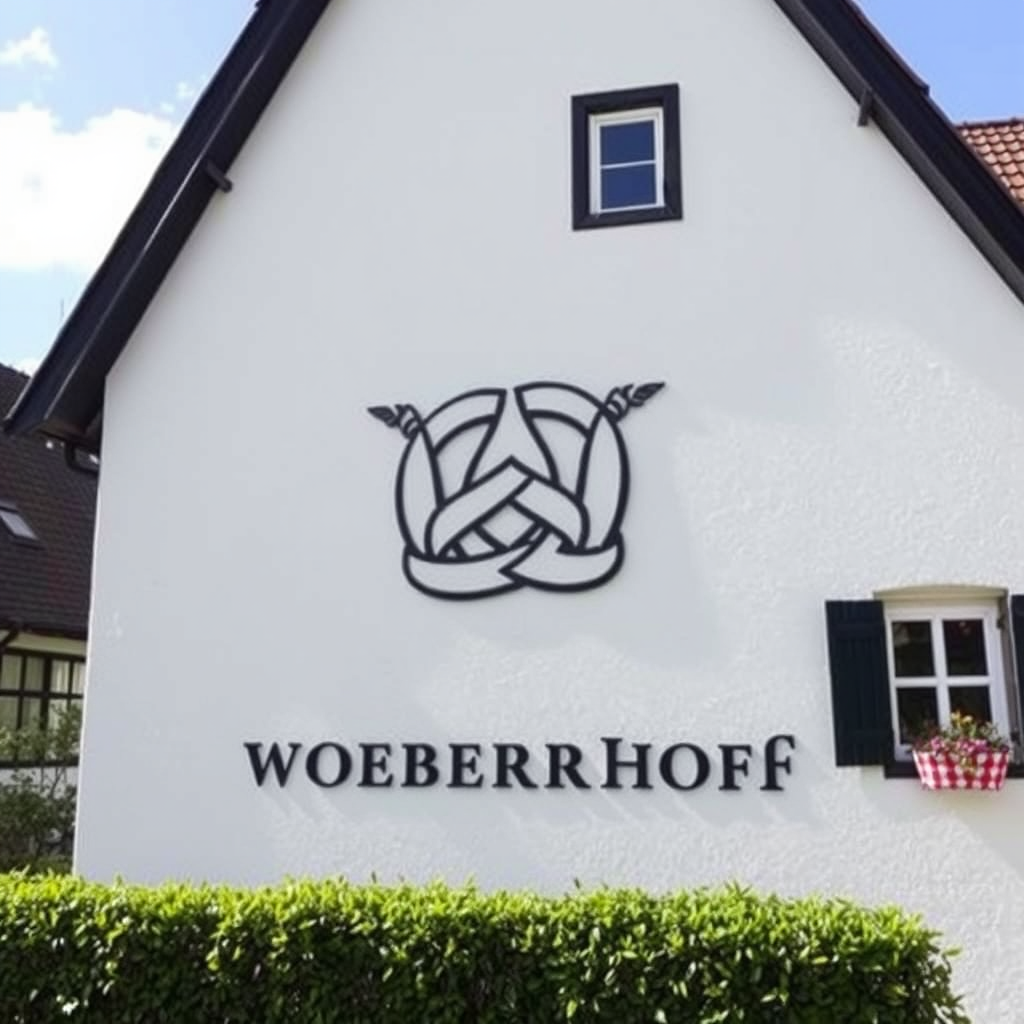 Main logo studio: Guesthouse Woeberlerhof. The name cames from weave in former times. The logo shoul be a W in comination of a Celtic knot