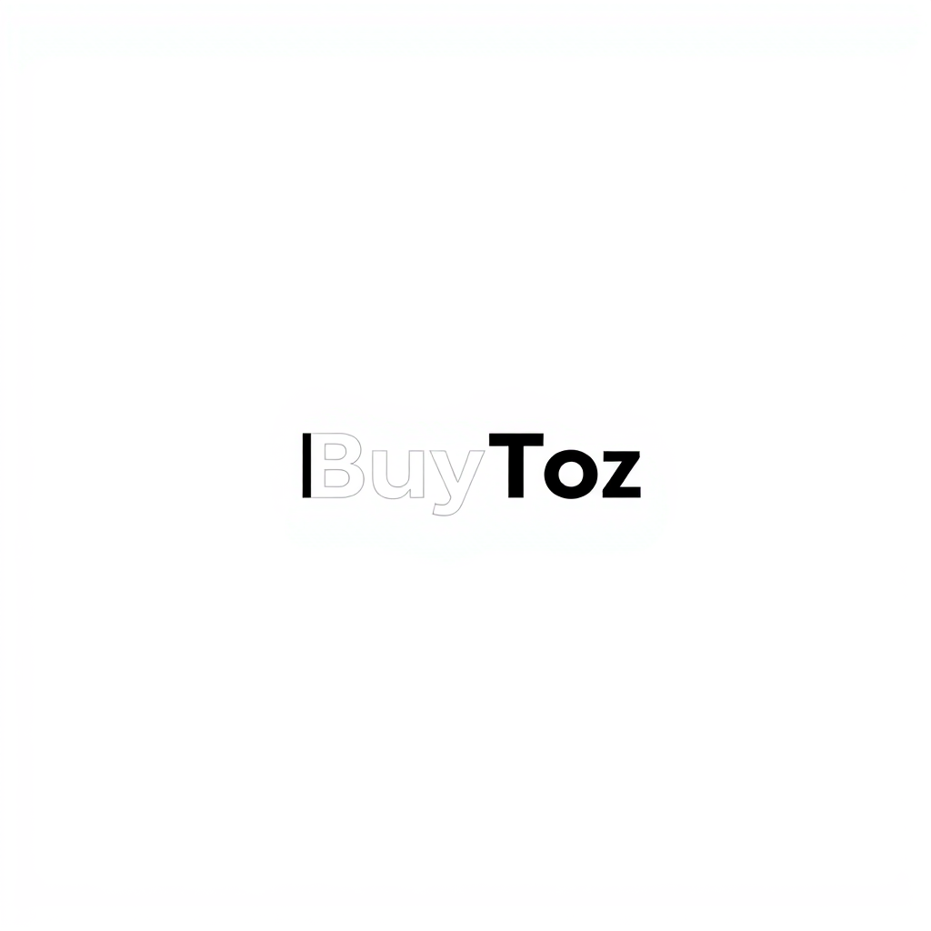 Wordmark Logo idea: wordmark logo of Minimal, bold, premium logo for **BuyToz** e-commerce brand. Create a unique abstract **BT/B symbol** with a clean modern wordmark. S