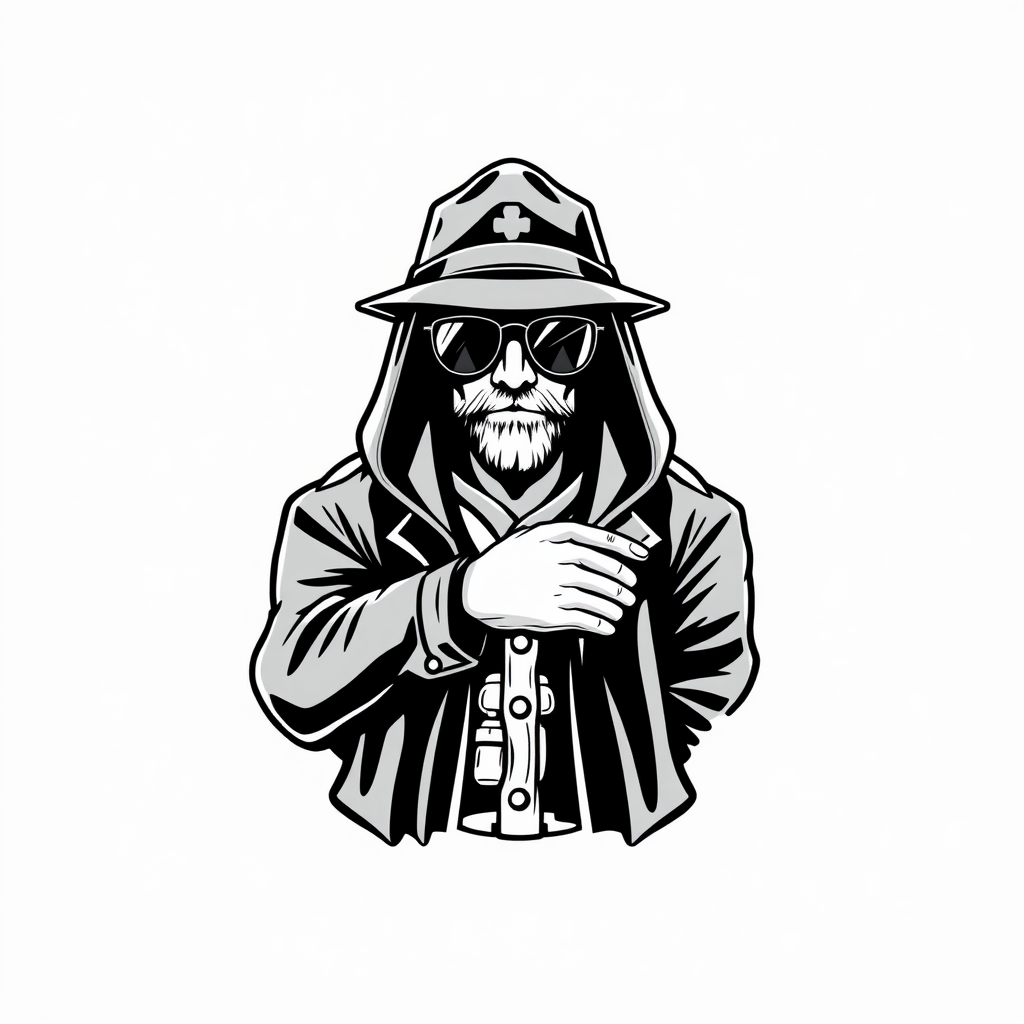 Main logo studio: bague connecter, sombre, styler plein de dessin logo