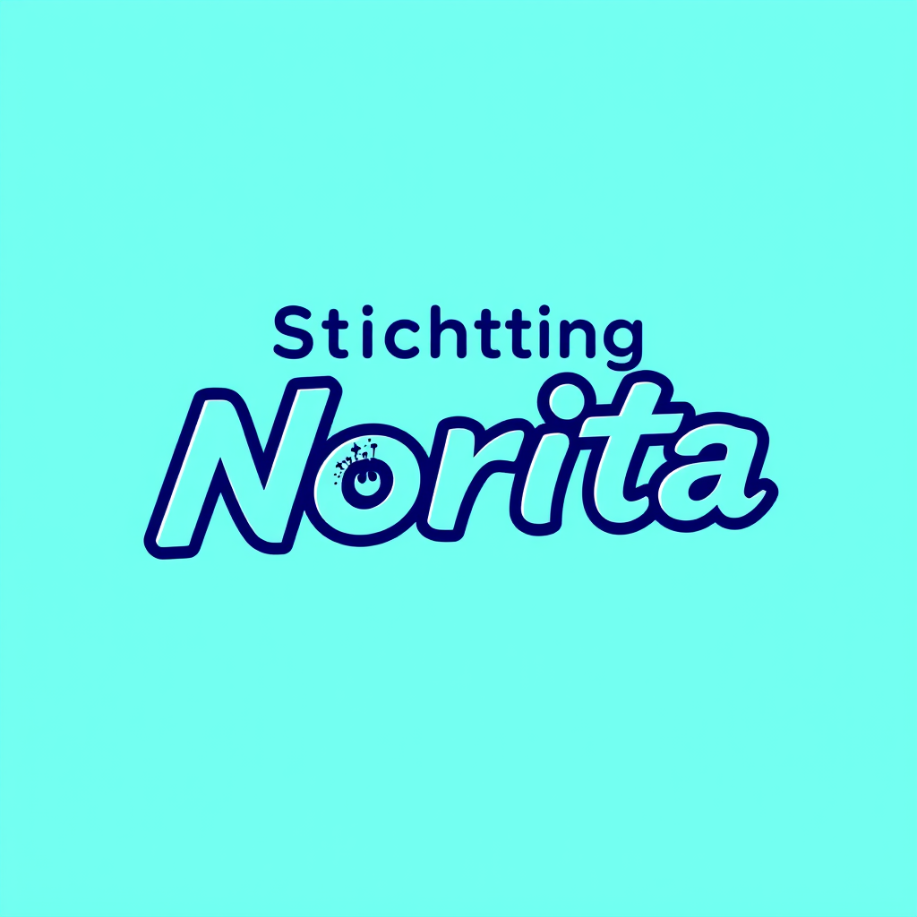 Main logo studio: Create a square logo for **Stichting Norita**, focused on gaming, dance, events, and talent development for young people and young adults. Use a moder
