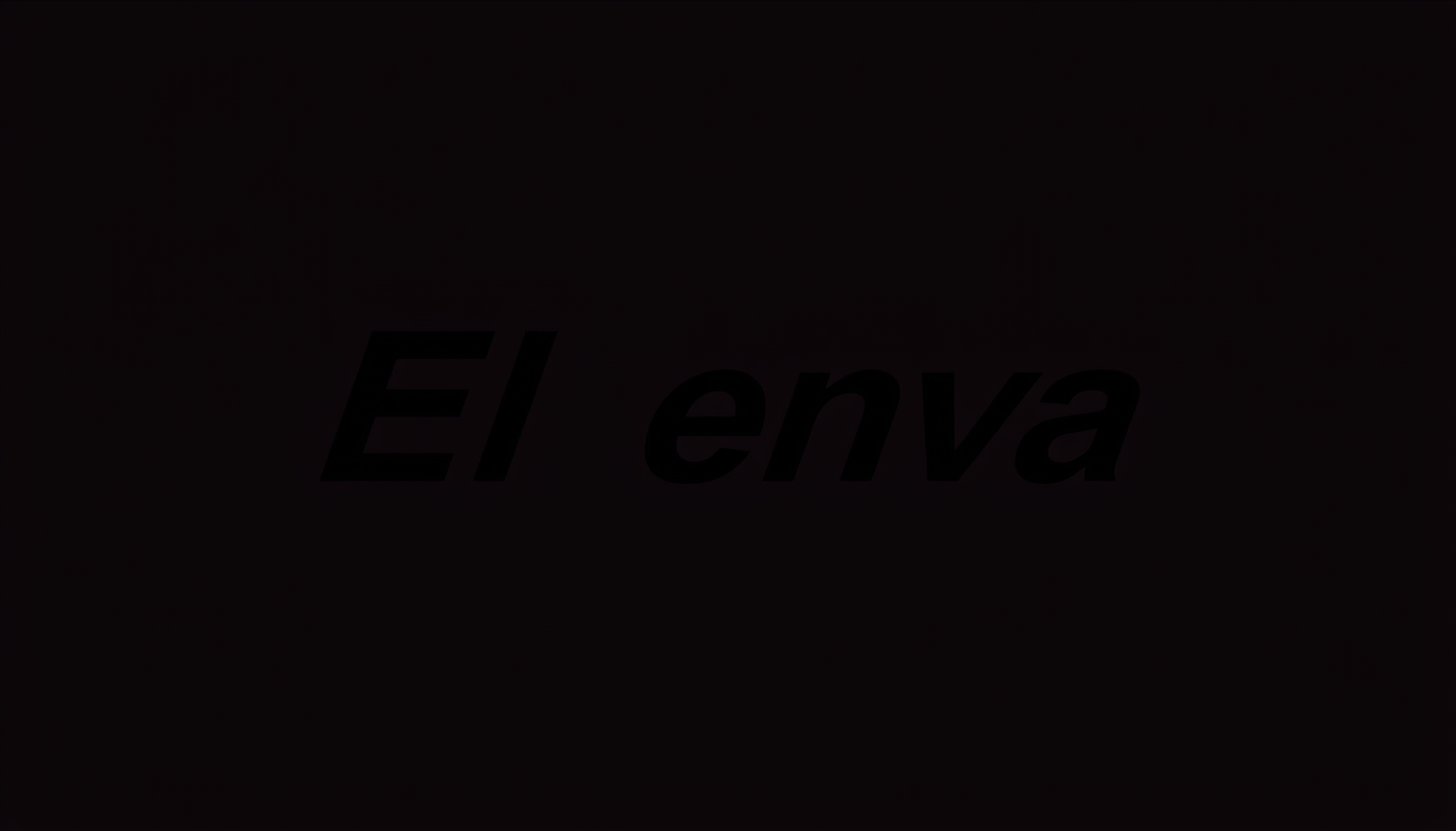 Main logo studio: Quiero un logo para una marca de ropa de gimnasio de mujeres y que el logo solo contenga el texto del nombre de la marca que es el Elenva color negro