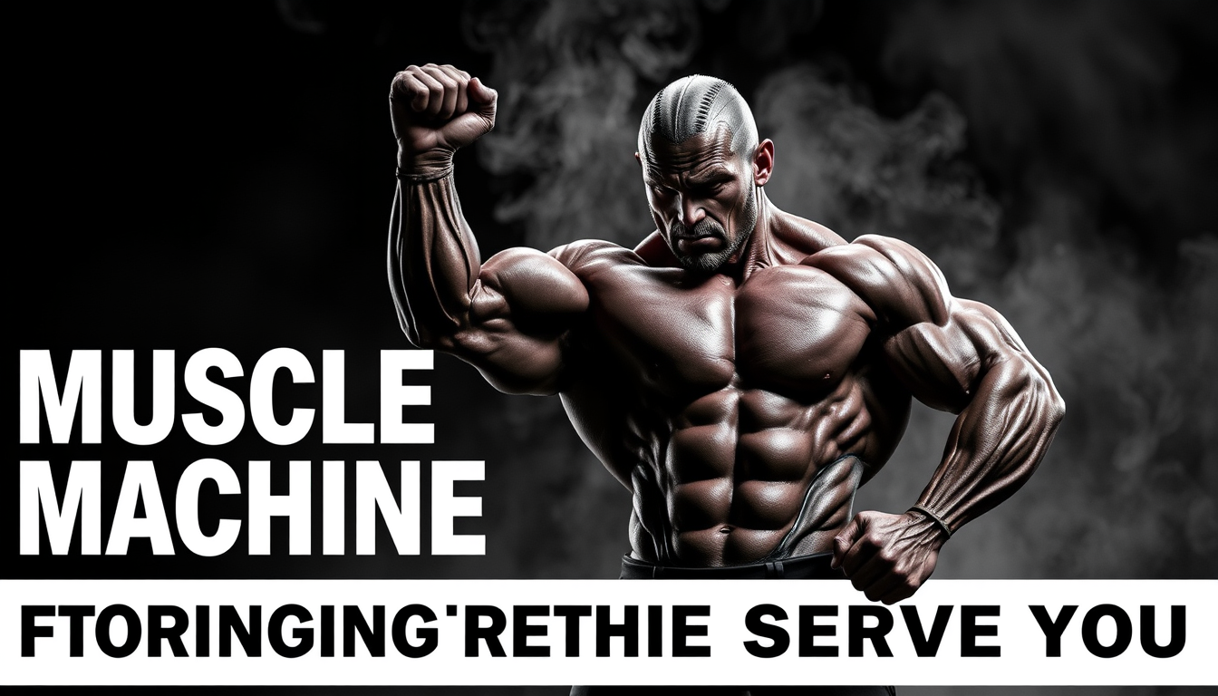 Main logo studio: MUSCLE MACHINE FORGING STRENGTH THAT SERVES YOU.