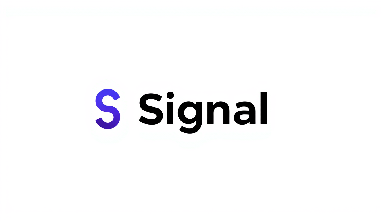 Main logo studio: Create 20 logo options for “Signal.” Keep the symbol simple, clear, memorable and easy to recognize. Use a youthful, clean, highly readable black type