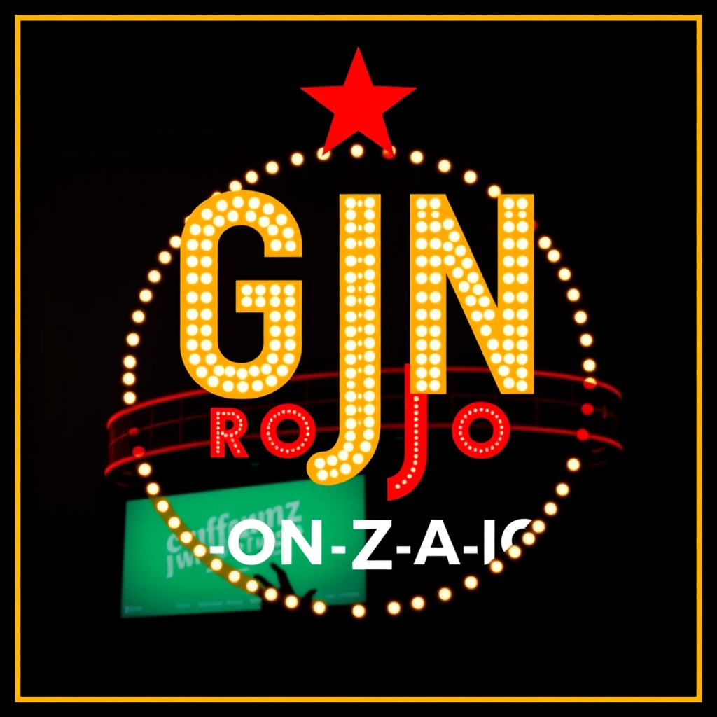 Main logo studio: cine monogram logo rojo g-o-n-z-a-l-o