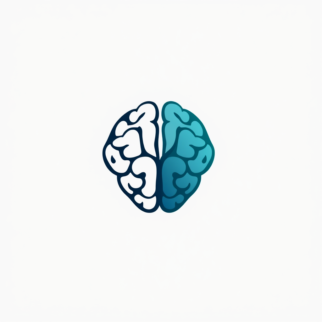 Main logo studio: Instagram Profile about psychology, coaching, motivation, mental health... I need a logo that describe: half of the logo must be half brain (1 emisphe