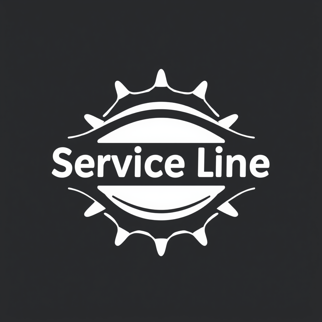 Main logo studio: my website name is service line and i want to logo for my website its tells about for customer and proffestional connector so add this and i want to i