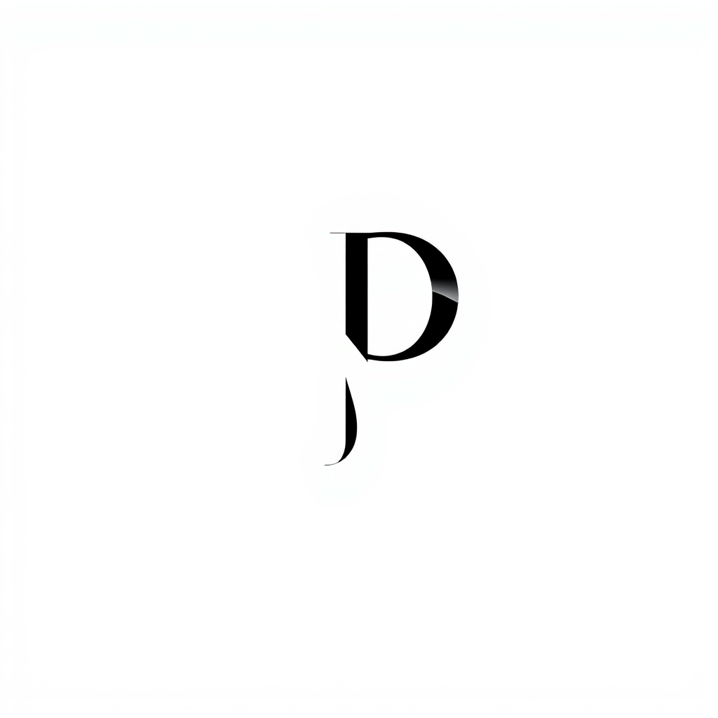 Monogram Logo idea: monogram logo combining the letters SP , elegant intertwined letterforms, flat vector logo, centered, solid white background, high contrast, luxury br