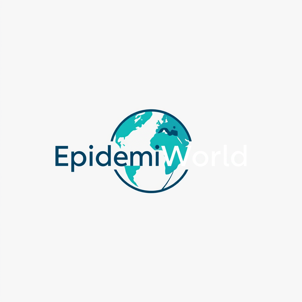 Minimalist Logo idea: minimalist logo, simple geometric mark for “EpidemiWorld — plataforma de epidemiología y salud pública. Logo moderno, científico, minimalista, profesi