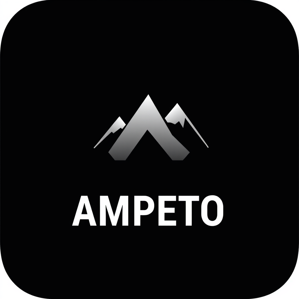 Main logo studio: Crie um logo premium para o app ÍMPETO, focado em evolução pessoal, disciplina, constância, objetivos, organização e progresso. Crie um símbolo abstra