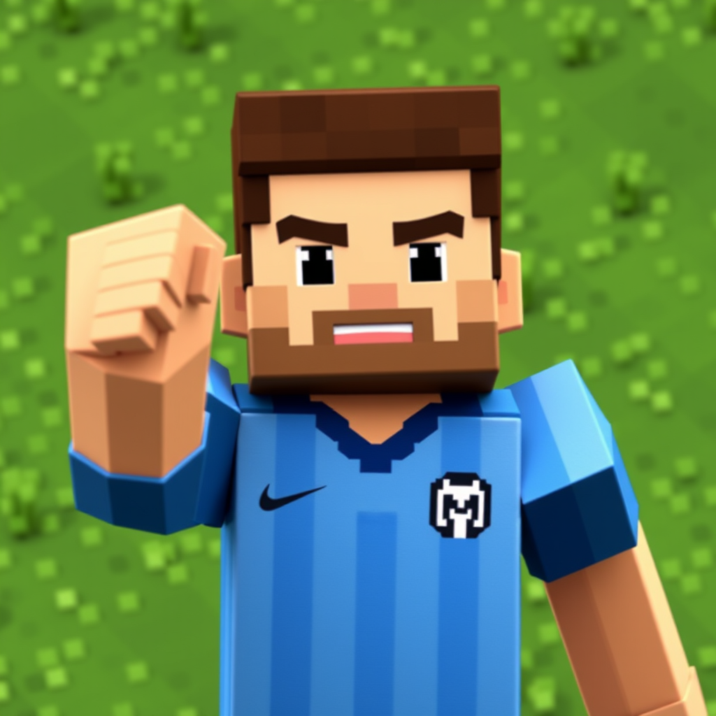 Main logo studio: Minecraft calcio Steve fa Gol