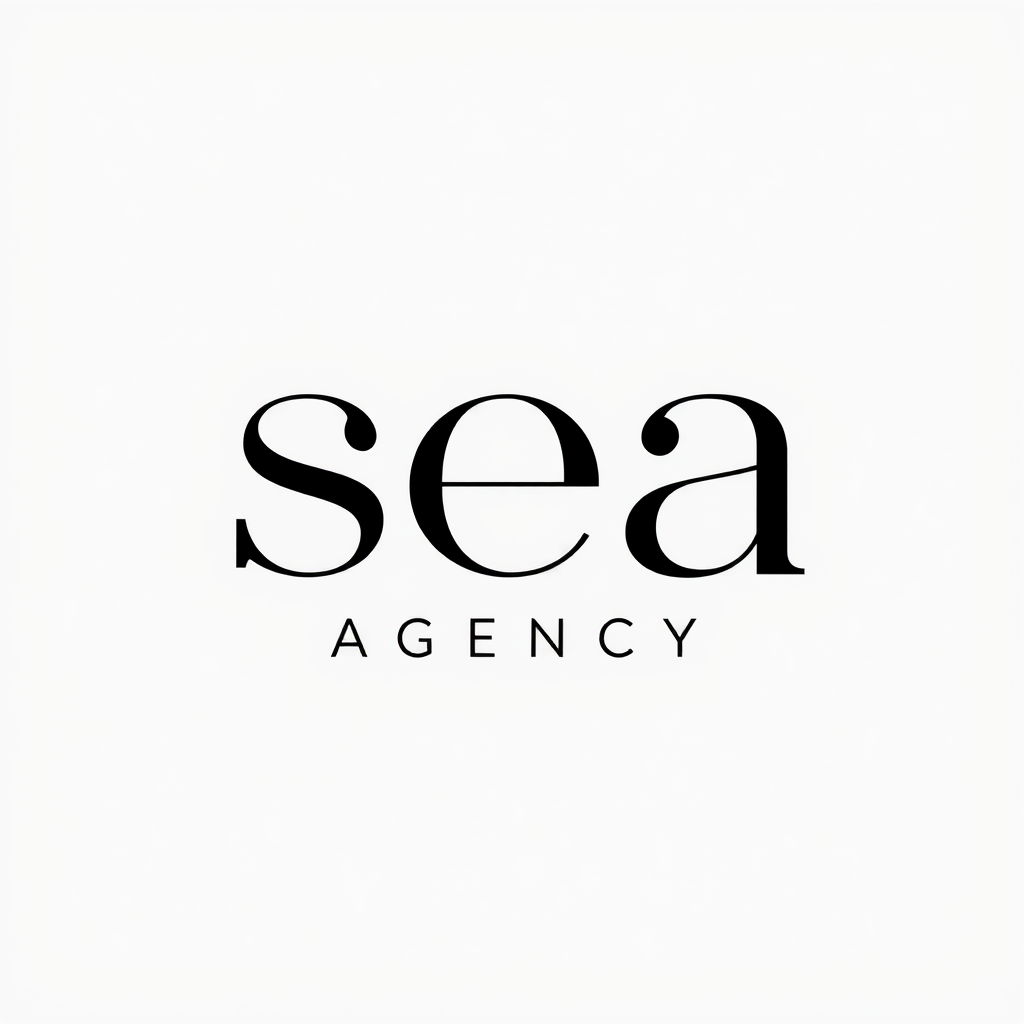 Main logo studio: My brand is called (Sea Agency) its and agency which does social media management, we shoot videos and create reels and motion graphics and graphic de