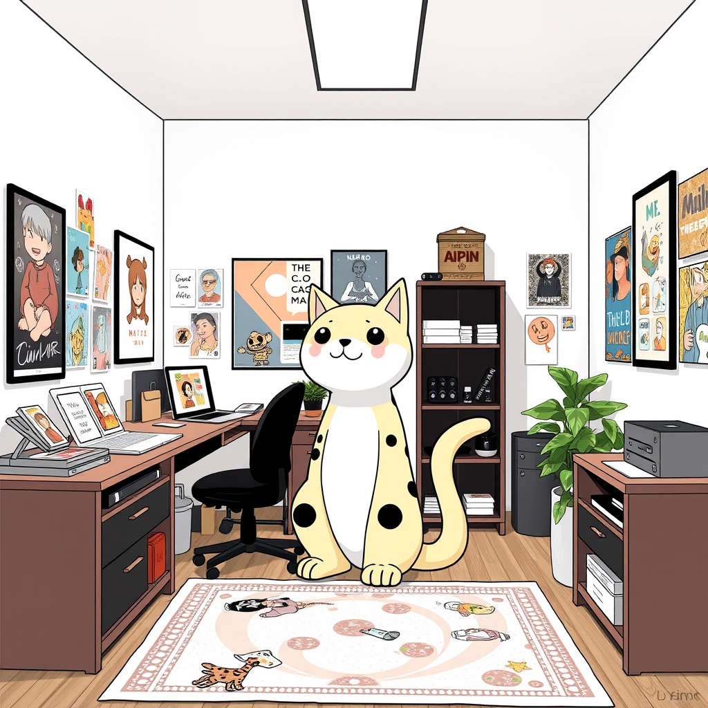 Main logo studio: its posters and cards and also stickers page who i named it kito studio
