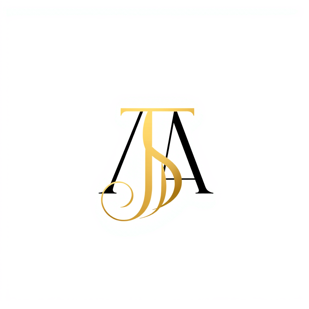 Monogram Logo idea: monogram logo combining the letters Luxury monogram logo made from the letters N, A, T, A, S, H and A, elegant intertwined letters forming one unique