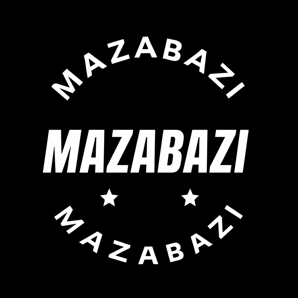 Main logo studio: Create a premium, modern YouTube profile logo for “MAZABAZI”. Make it bold, memorable, energetic and globally appealing for an entertainment brand. Ke