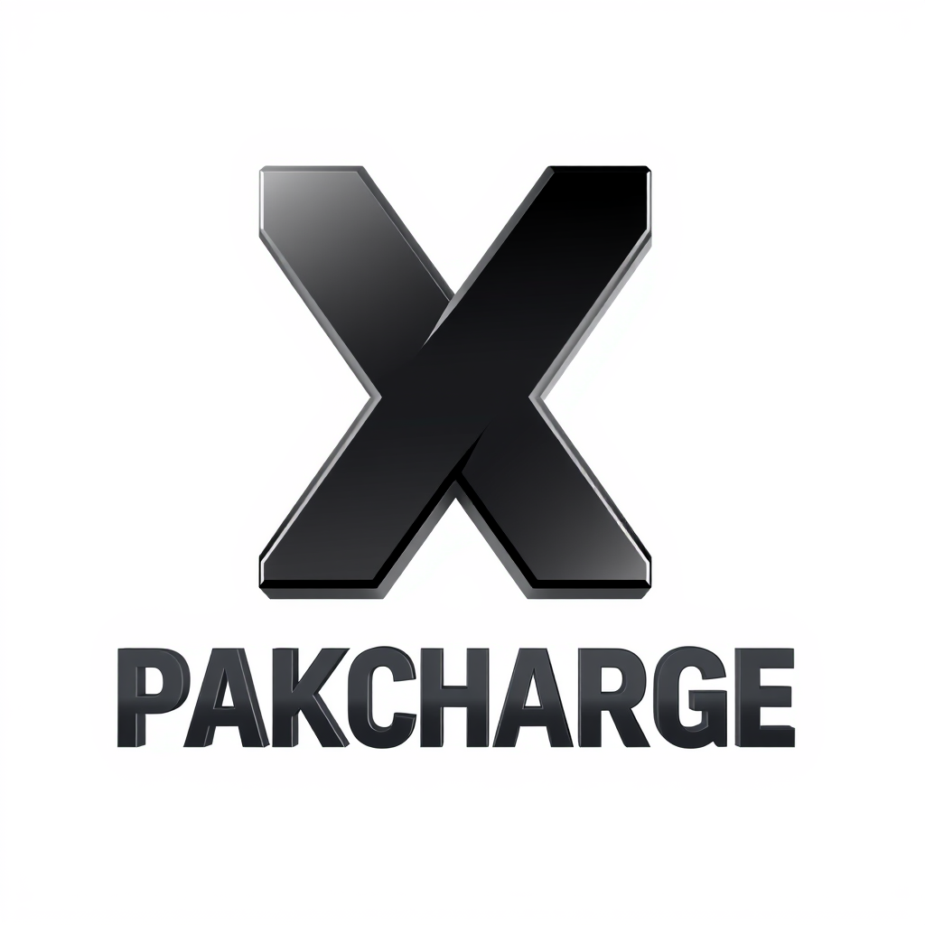 3D Logo idea: 3D logo for PAKCHARGE is the brand name. Generate a modern logo which should be unique and 3d. You be my guide as if you are an expert and want to des