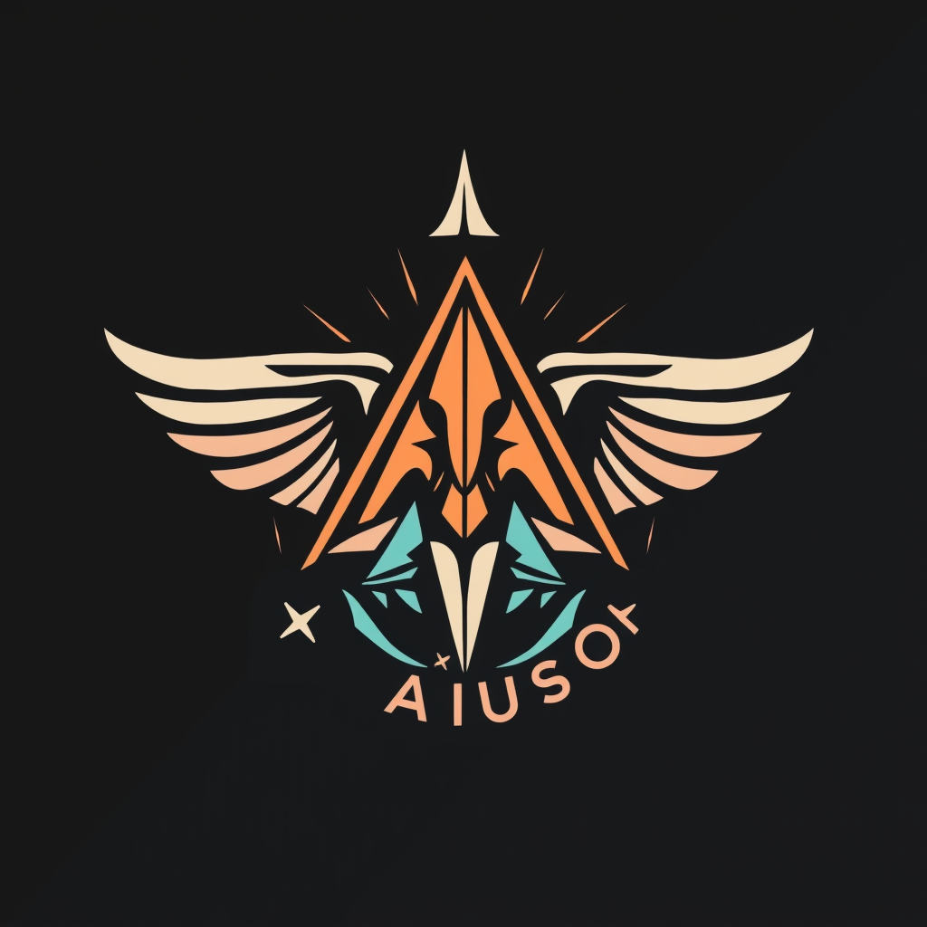 Main logo studio: Crea un simbolo/escudo de mi grupo de musica. Somos dos chicos y nuestro grupo de musica eléctronica se llama CRÆVE X AIUSO