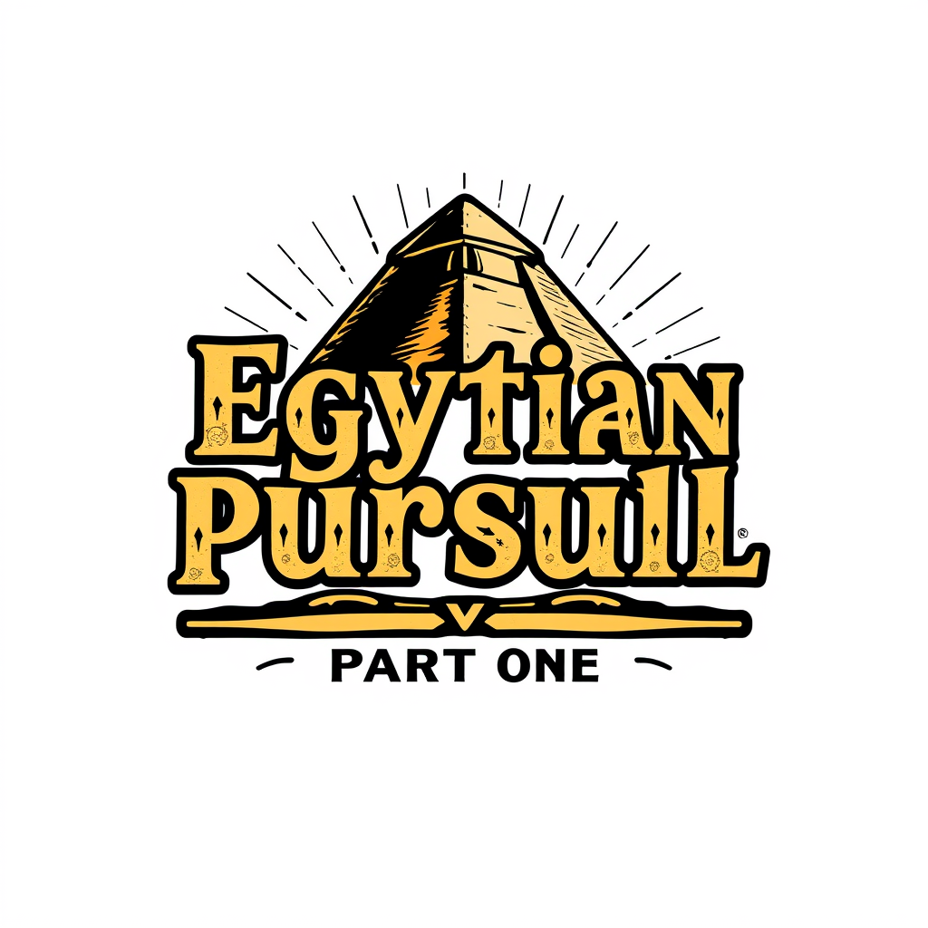 Vintage Logo idea: vintage retro logo for "Egyptian pursuit" a lot of egyptian symbols from pharaonic time and nothing else. For exemple hieroglyph, temple.Etc. And afte