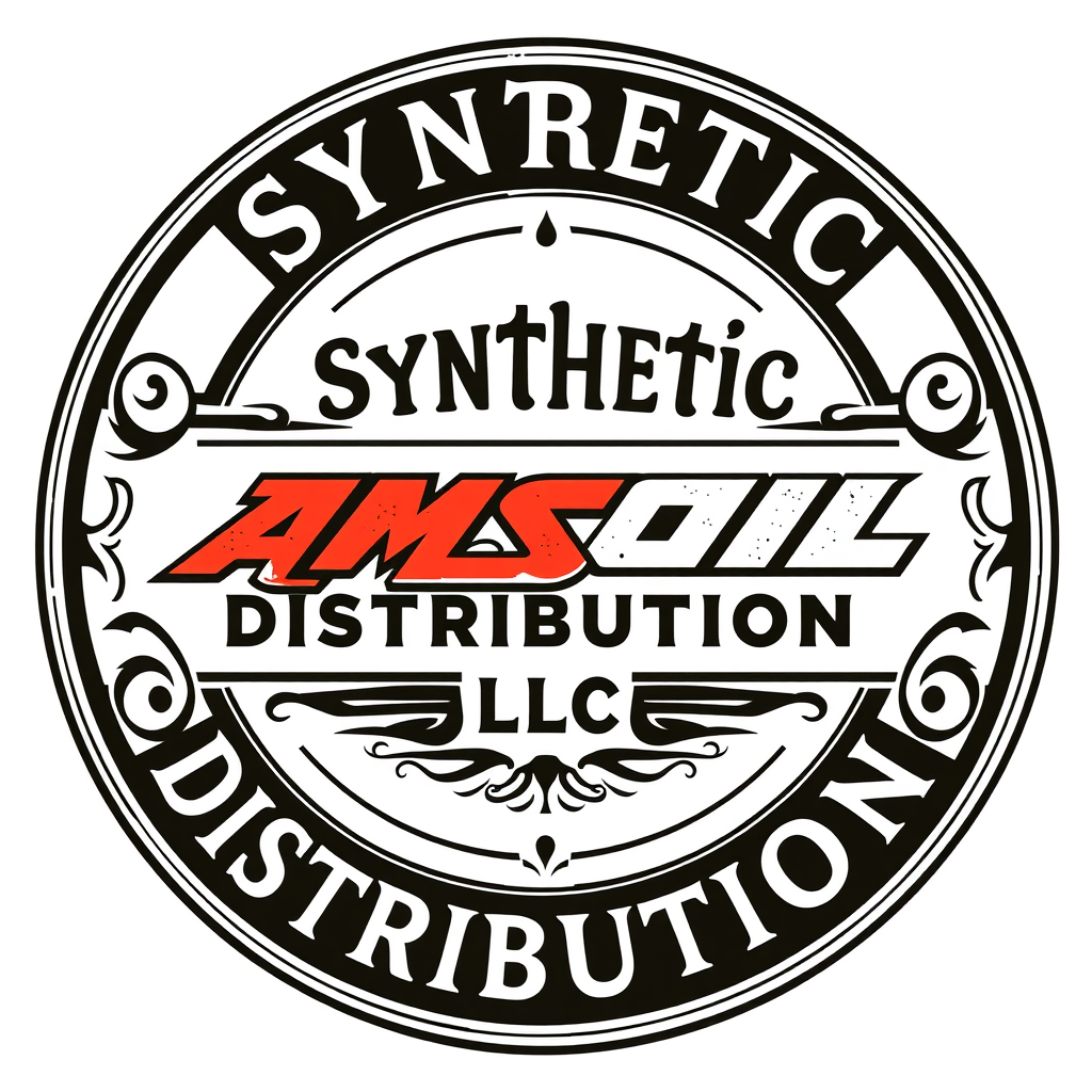 Vintage Logo idea: vintage retro logo for Synthetic Distribution LLC is an authorized AMSOIL dealer specializing in premium synthetic motor oils, lubricants, and filtrat