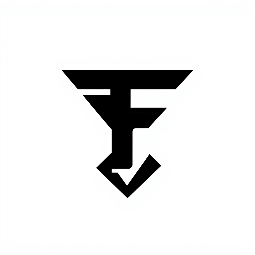 Main logo studio: fataL eSports. I Need a Monogram vor the Letters F an E, (Like Faze Vegas Logo) minimalistic, clean, modern, like a Big Brand, grey/black/white