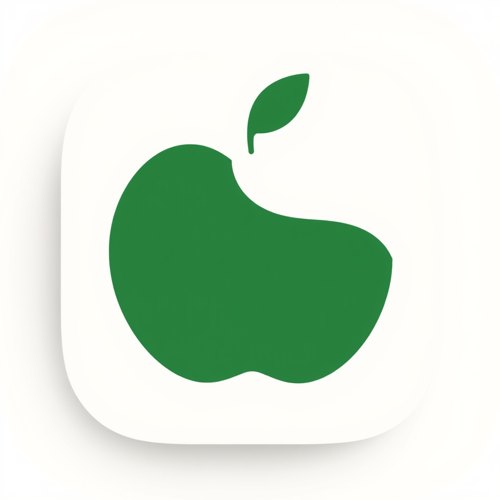 Main logo studio: Create a distinctive abstract app icon for Tanjir, a modern nutrition tracking app. Avoid generic circles, plates, progress rings, forks, spoons, kniv