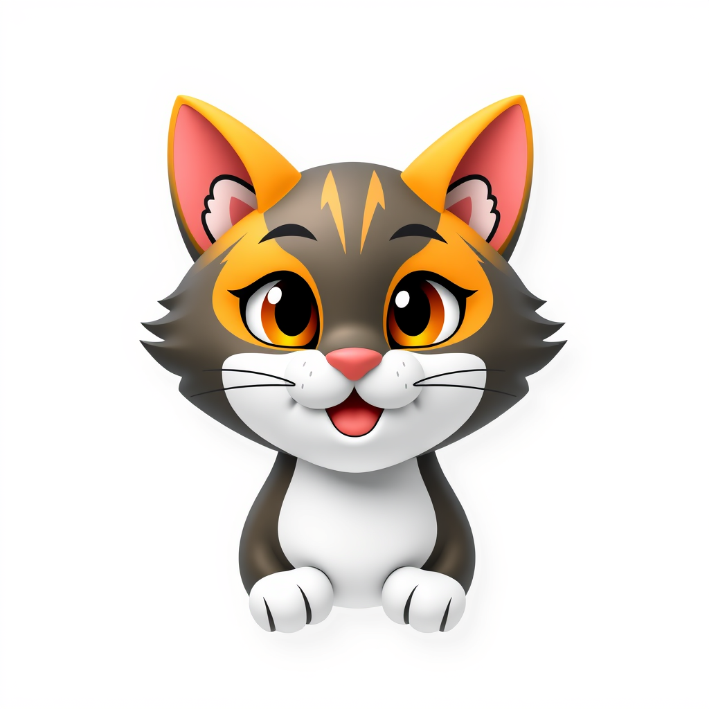 Main logo studio: Make a really cool and nice cat logo in 3D animation version