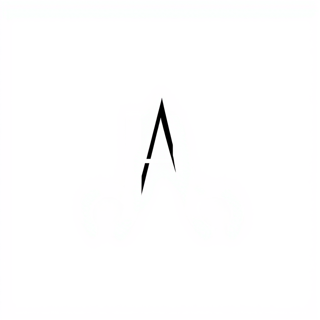 Monogram Logo idea: monogram logo combining the letters EA , elegant intertwined letterforms, flat vector logo, centered, solid white background, high contrast, luxury br