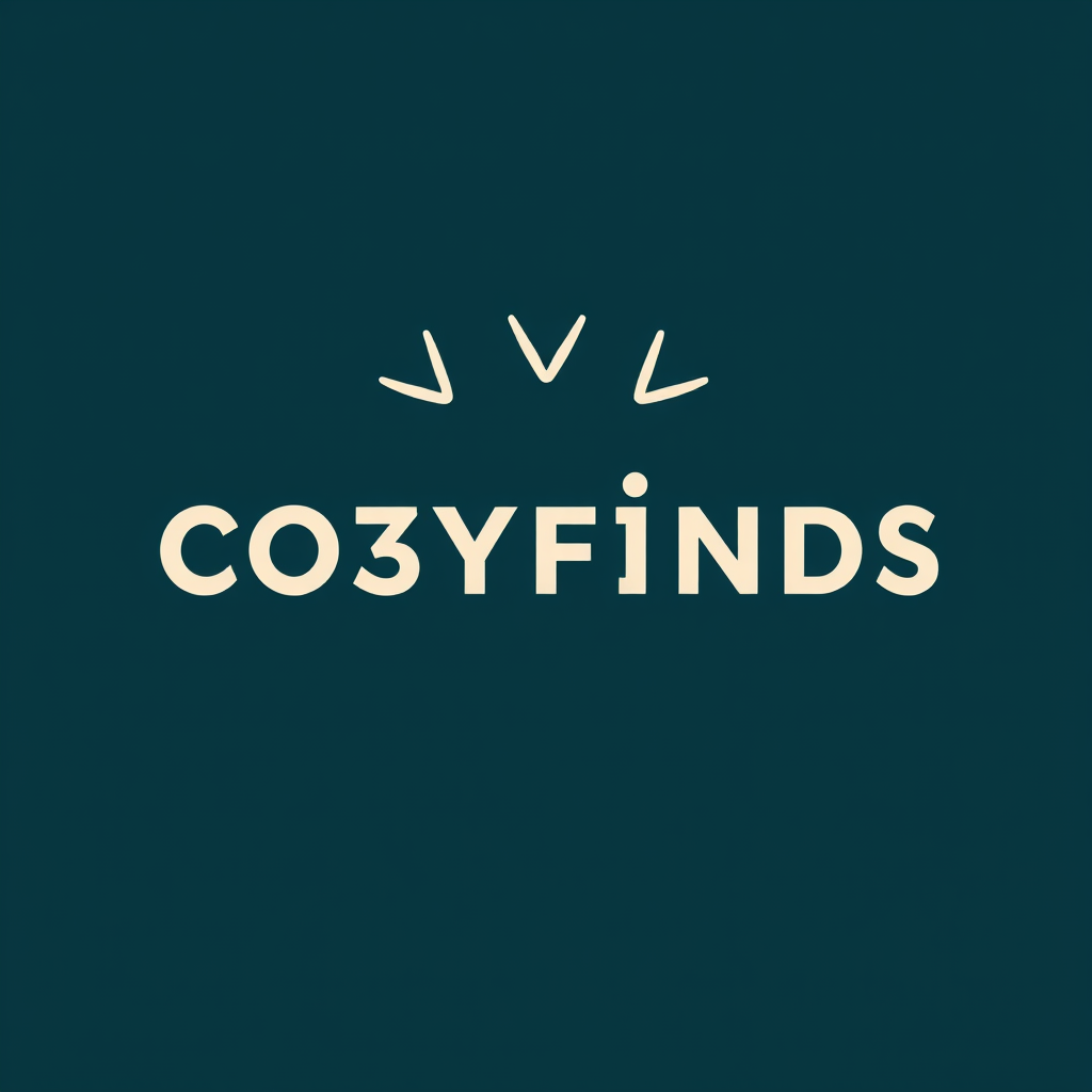 Main logo studio: Haz un logo profesional y bonito para una cuenta de Vinted, que se llama cozyfinds que no tenga puesto nada de vinted, que ponga cozyfinds y un logo b