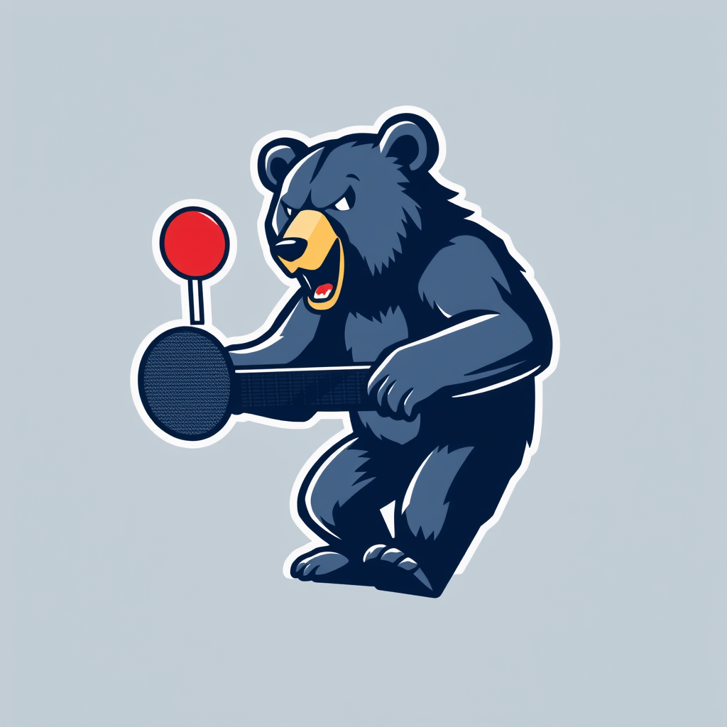 Main logo studio: Make a logo for a ping pong team called the Berlin Bears that's not what I said