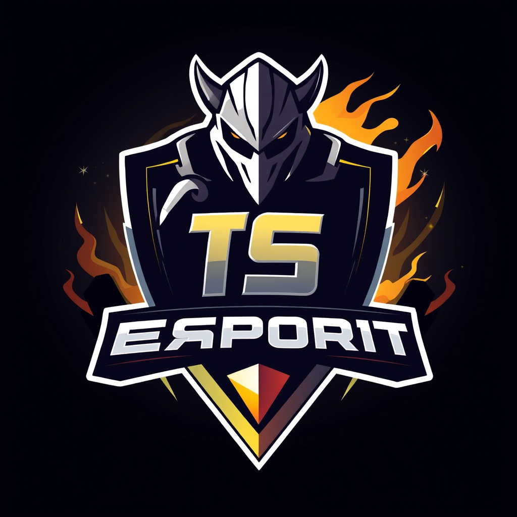 Main logo studio: "TS" game esport logo
