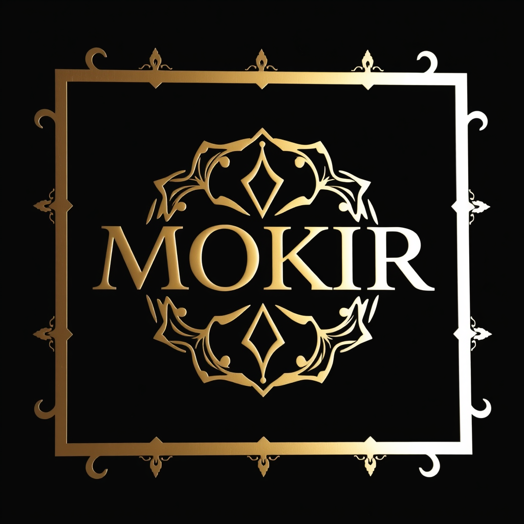 Main logo studio: MOKIR jwellery brand logo, make it luxury