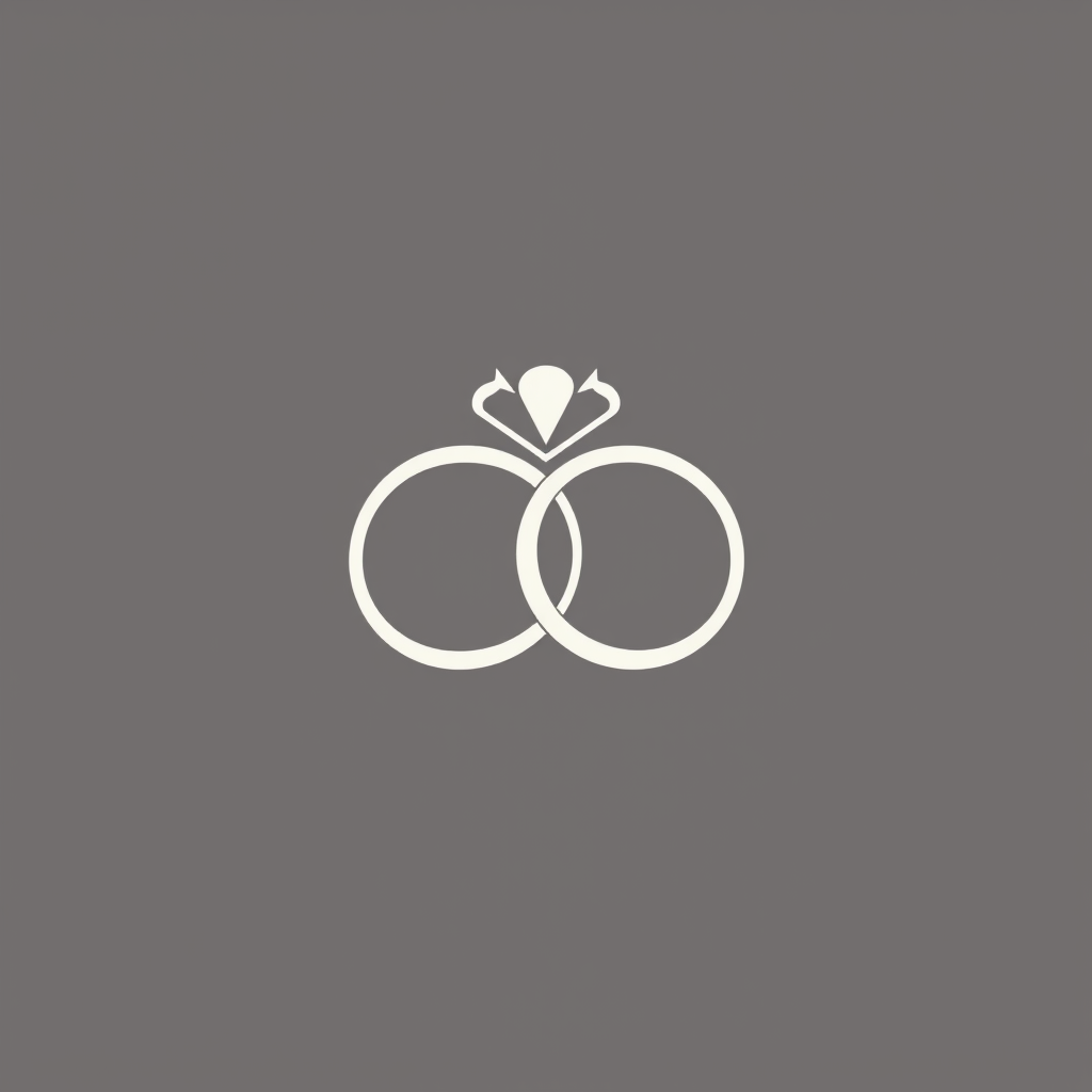Main logo studio: 68 - should be logo for wedding ring abbreviation . unique , romantic, minimalist