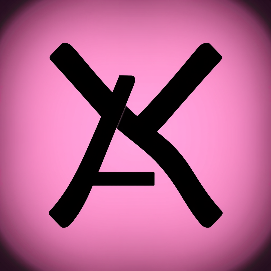 Main logo studio: An AR logo with a black and pink background—beautifully designed, not just thrown together.