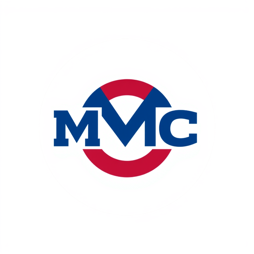 Main logo studio: Logo minimalista y moderno para una marca deportiva. Crear un símbolo circular o compacto, sin forma de escudo. Combinar de manera elegante las letras