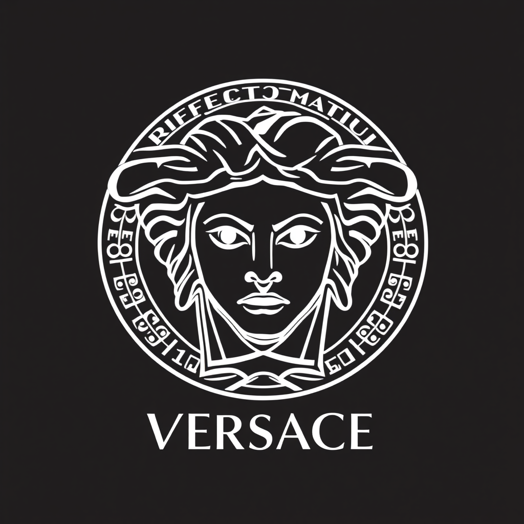 Main logo studio: Logo rebelde pero elegante filosofía Versace NOMBRE: IM/PERFECT