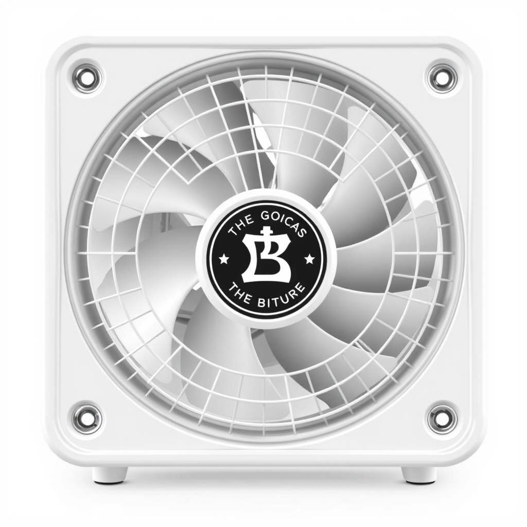 Main logo studio: Create a logo. Fan with white begron