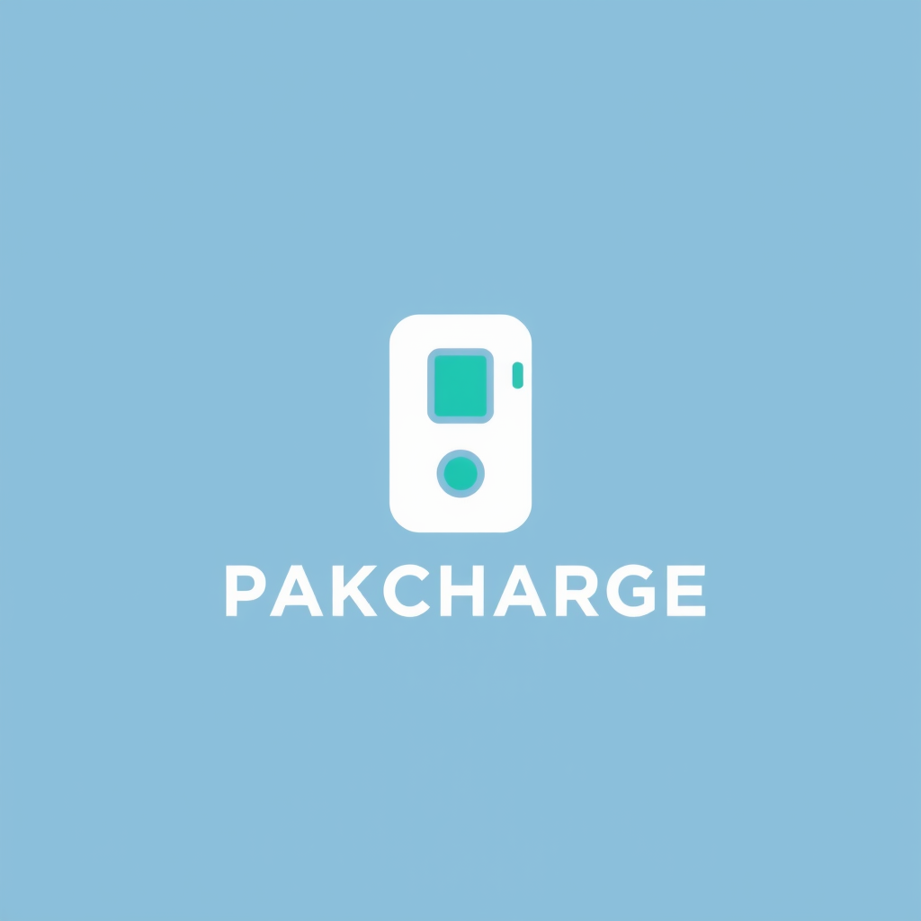 Main logo studio: PAKCHARGE is the brand name. It is being created for EV Chargers. Generate a modern logo which should be unique and 3d.