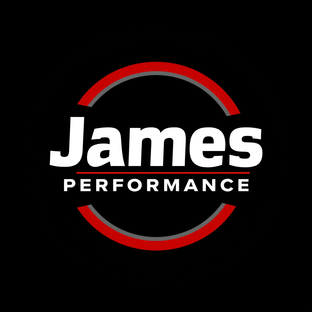 Main logo studio: well my brand name is JamesPerformance. its a fitness brand, but the thing is i use this for digital templates and i need this logo to be black backgr