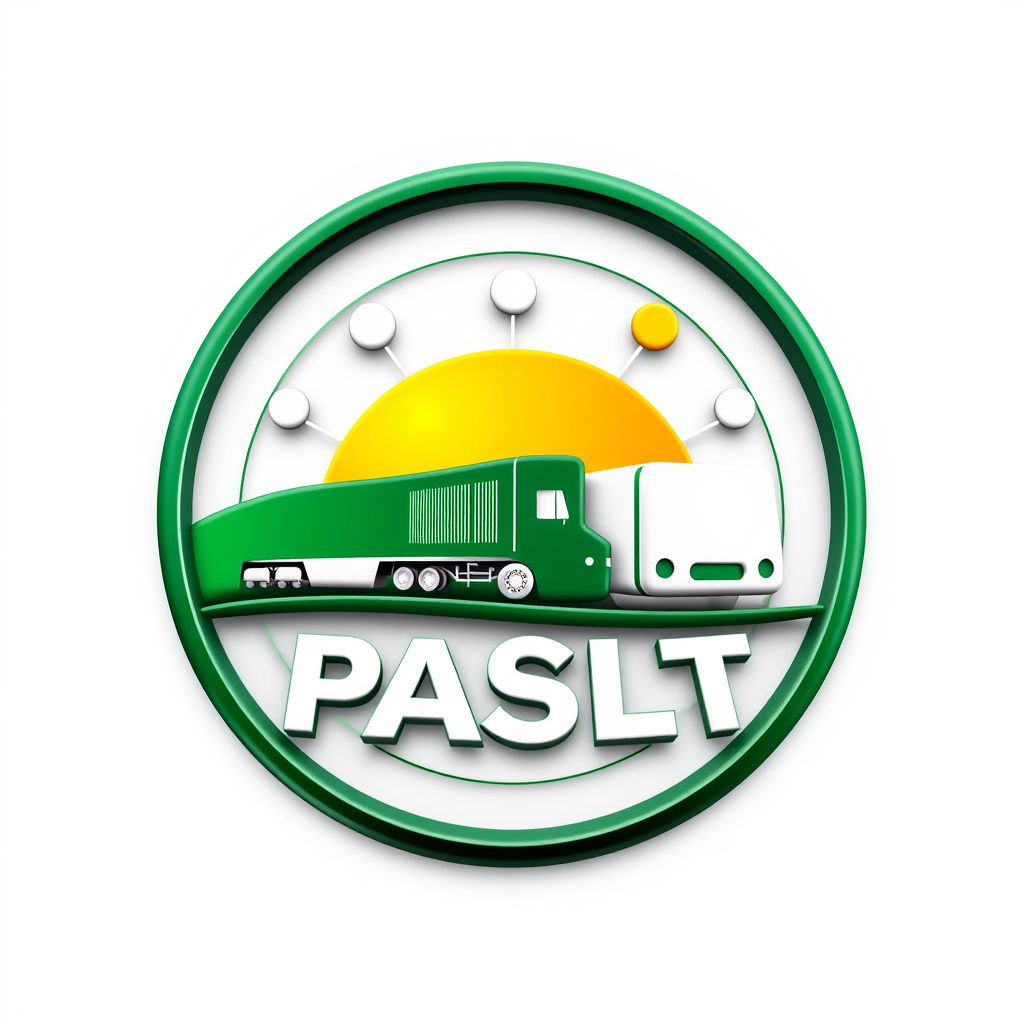 3D Logo idea: 3D logo for Modern institutional logo for the “Programme d’Amélioration des Systèmes Logistiques et de Transport – PASLT” in Togo. Create a clean, pro