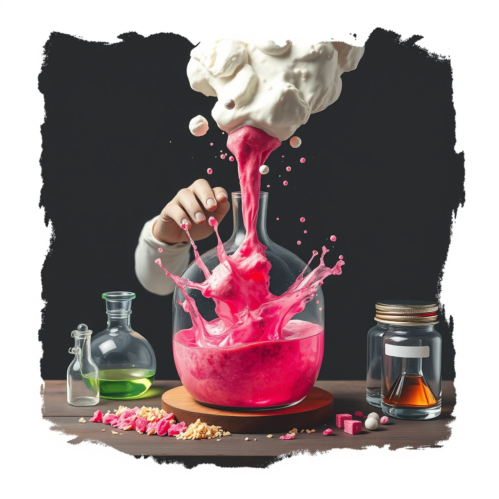 Main logo studio: mix it up mixing up chemicals and stuff scieny chemicals good but no human NO human